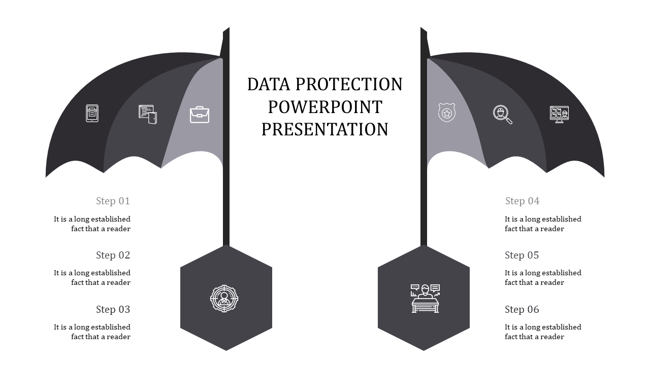data protection powerpoint presentation templates-data protection powerpoint presentation templates-gray